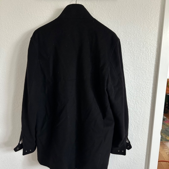 Daniel creamiex black Peacoat with standing collar - Picture 4 of 4